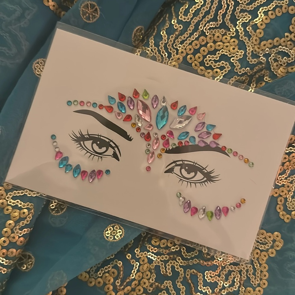 *Free* with $45+ Purchase! Assorted Face Gem Stickers
